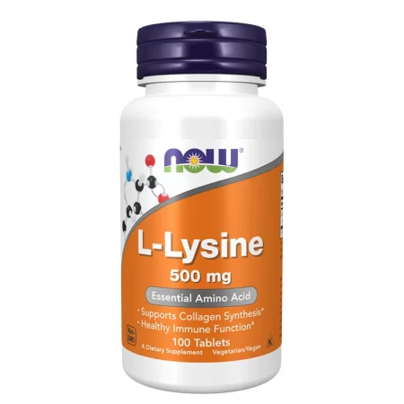 L-лизин (от L-лизин хидрохлорид), 500 mg, 100 таблетки