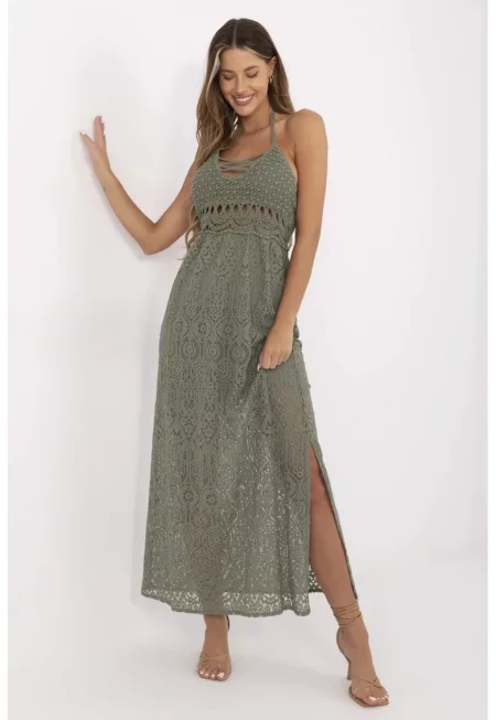 Maxi Dress With Halterneck