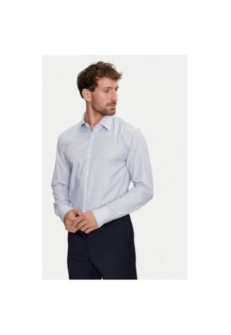 Мъжка риза -  303674922 - Памук - Син
