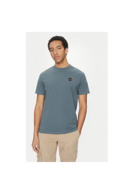 Мъжка тениска -  305102034 - Памук - Син - Син