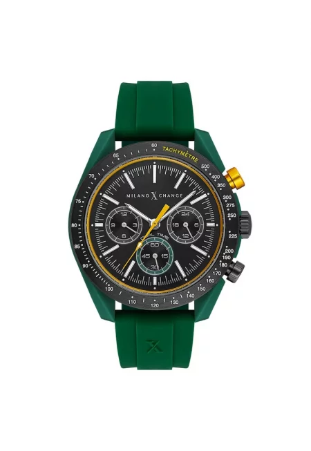 Мъжки часовник  MXG3116 - зелена пластмасова каишка - кварцов механизъм - 43мм