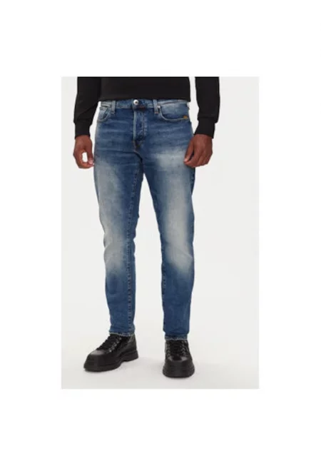 Мъжки дънки - G Star Raw - памук - син