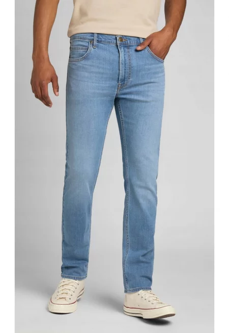 Мъжки дънки  RIDER - памук/еластан/полиестер - конусовидни - сини -