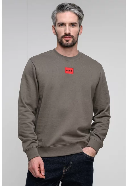 Памучен суитшърт Diragol с овално деколте