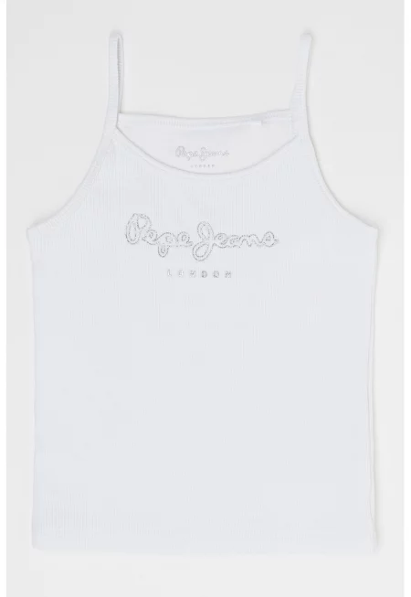 Памучен топ Anastasia с лого