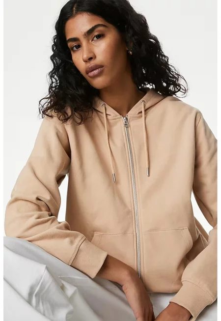 Памучно худи с цип