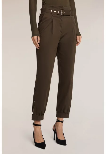 Панталон над глезена с колан