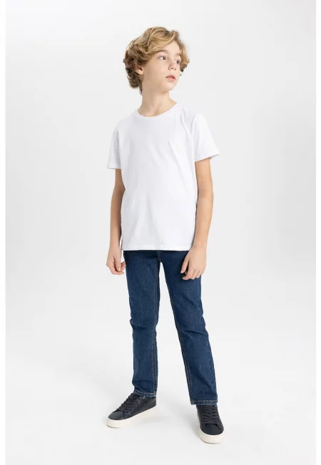 Прави дънки над глезена