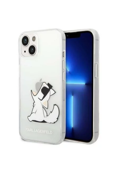 Предпазен калъф Choupette Eat  PC/TPU за iPhone 14 Plus - Прозрачен