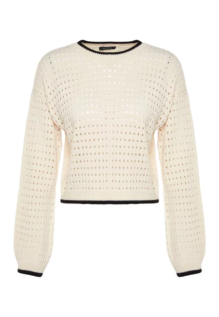 Пуловер с перфорации