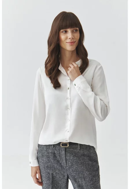 Риза с дълги ръкави - Бял
