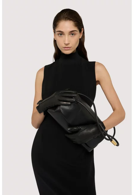 Рокля без ръкави с висока яка