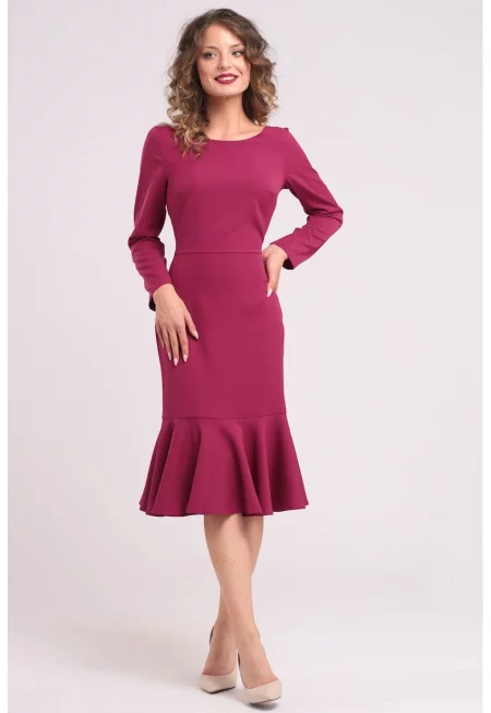 Рокля с набран подгъв