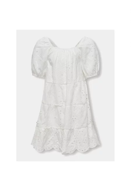 Рокля за момиче - Само за деца - 82511 - Памук - Бяла