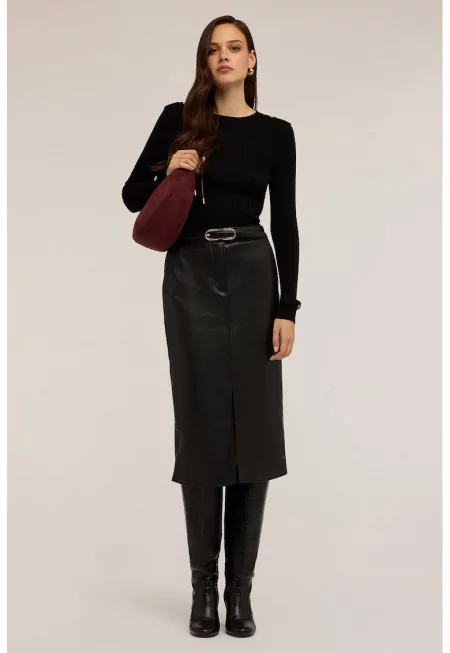 Слим пуловер с рипс