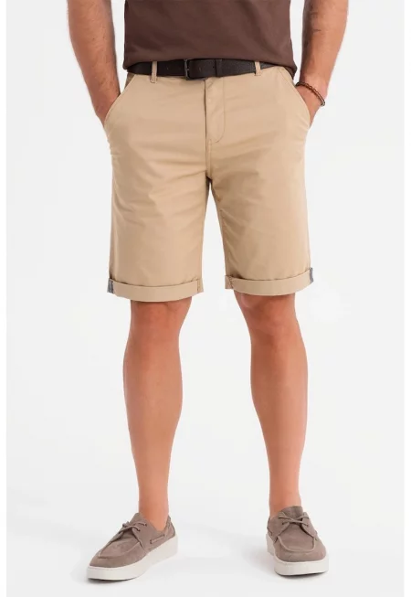 Стандартен панталон с джобове - Бежов