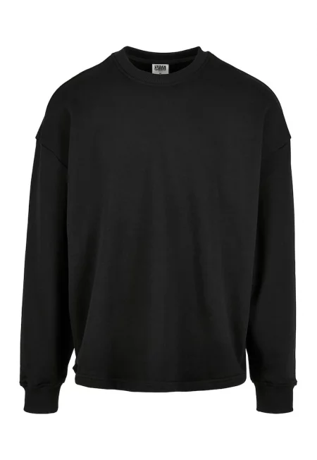 Суитшърт от органичен памук - Избеляло черно