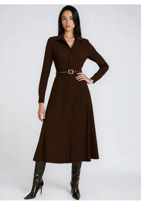 Sylvie Viscose Midi Shirtdress