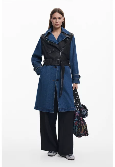 Тренч с дизайн 2в1