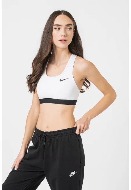 Тренировъчно бюстие Swoosh със средна поддръжка