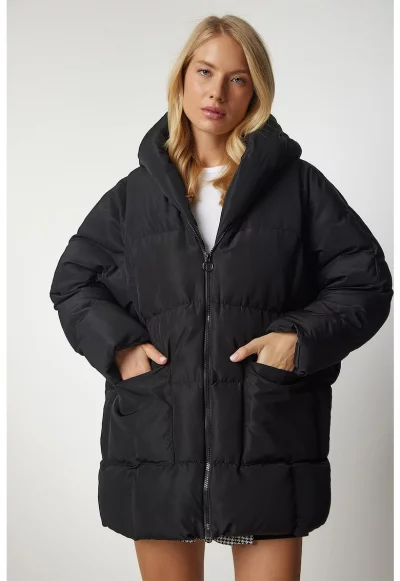 Уголемено зимно яке с качулка и вата