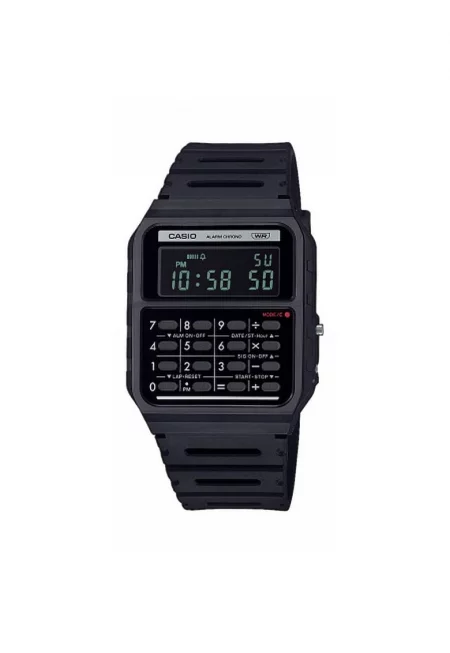 Унисекс часовник  кварцов - черен - каучукова каишка - корпус от полиуретан - водоустойчив 1 ATM