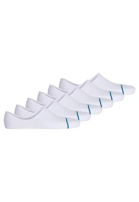 Унисекс изрязани чорапи - 6 чифта - Бял