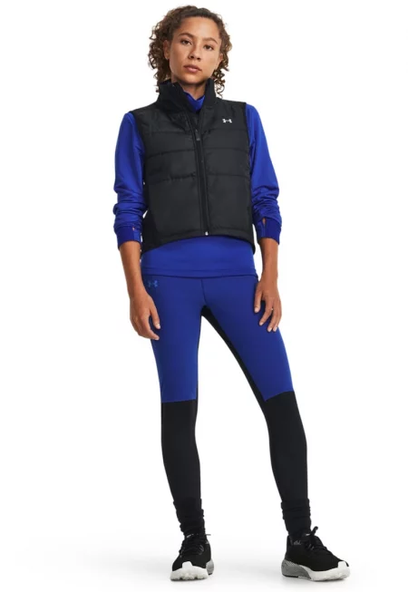 Ватиран елек за бягане Storm Session - Черен/Син