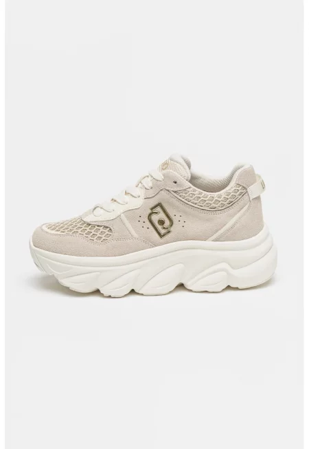 Велурени спортни обувки Steffy - Светло кафяво