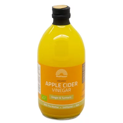Ябълков оцет с джинджифил и куркума (Organic), 500 ml