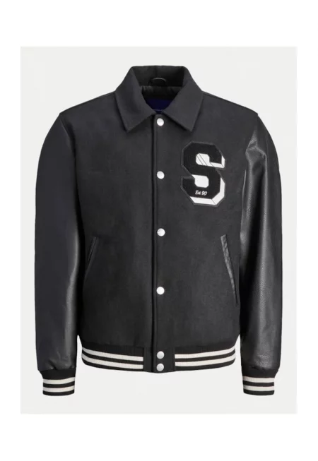 Яке бомбър Jack&Jones Carter 12260455 Черно - стандартна кройка - полиестер