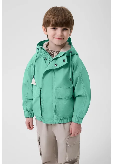 Зимно яке с цип и качулка