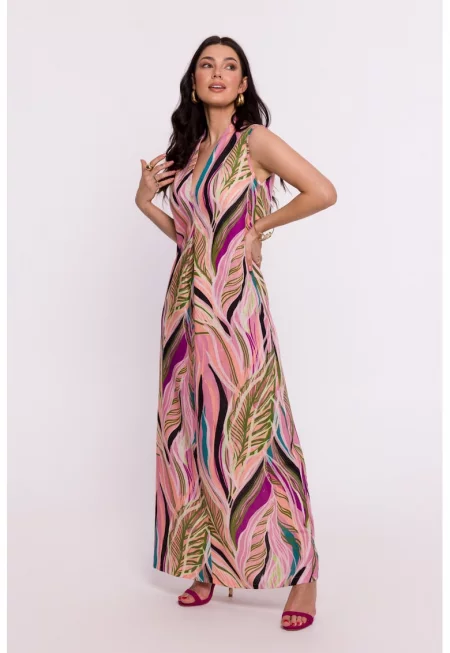 BeWear Дамска макси рокля Vaknim B283 розова