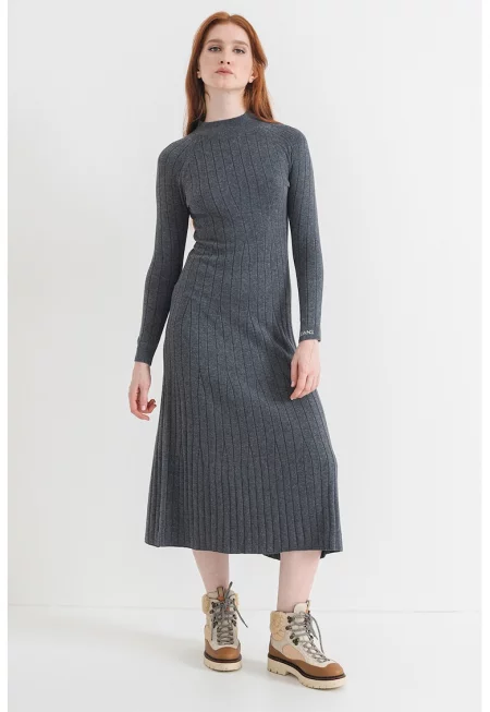 Дълга рокля-поло