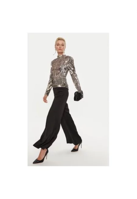 Дамска блуза -  304010064 - Полиестер - Сребро