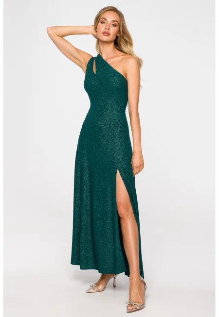 Дамска рокля - Полиестер - Размер М - Зелена