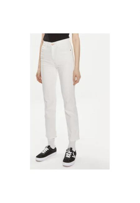 Дамски дънки -  303593445 - Памук - Бели - Бял