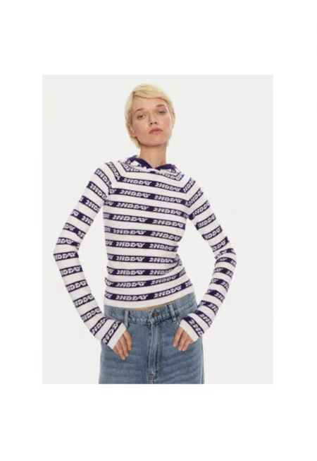 Дамски пуловер -  304474989 - Вискоза/Полиестер - Син - Син