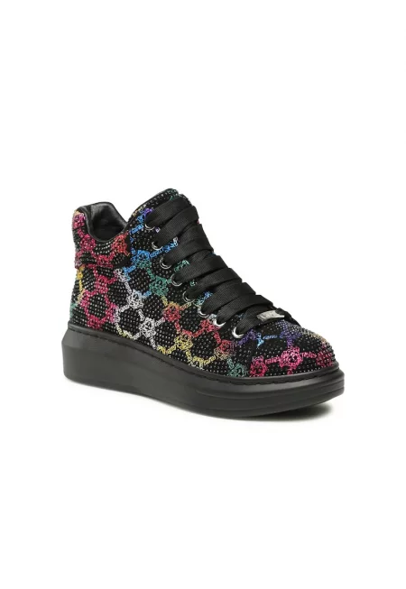 Дамски спортни обувки -  303185732 - Черни - Текстил - Черен