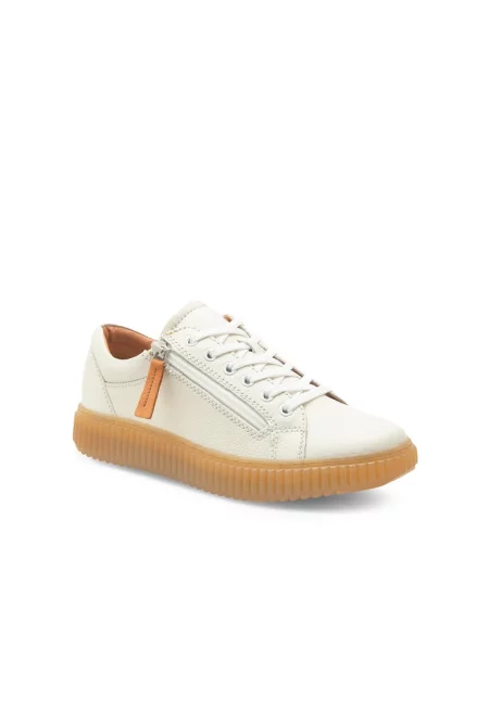 Дамски спортни обувки  334125 Естествена кожа Бели