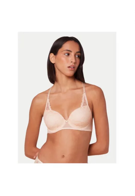 Дамски сутиен -  303578930 - Полиестер/Полиамид/Еластан - Бежов - Бежов