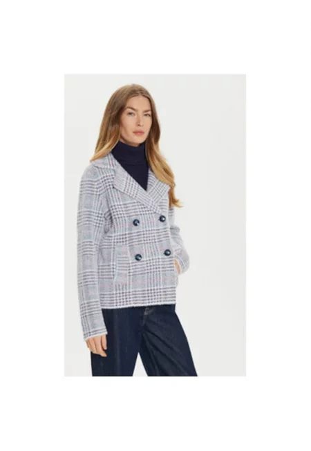 Дамско яке -  304695827 - Полиамид/Памук - Сив