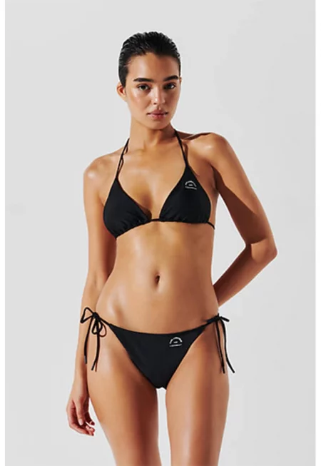 Долнище на бански с връзки - Черен