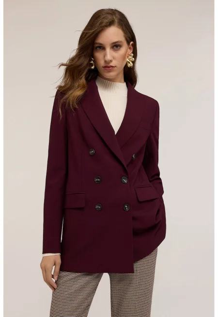 Двуредно сако - Тъмновиолетов