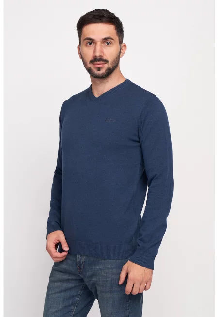 Фино плетен пуловер с шпиц