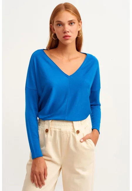 Фино плетена шпиц блуза