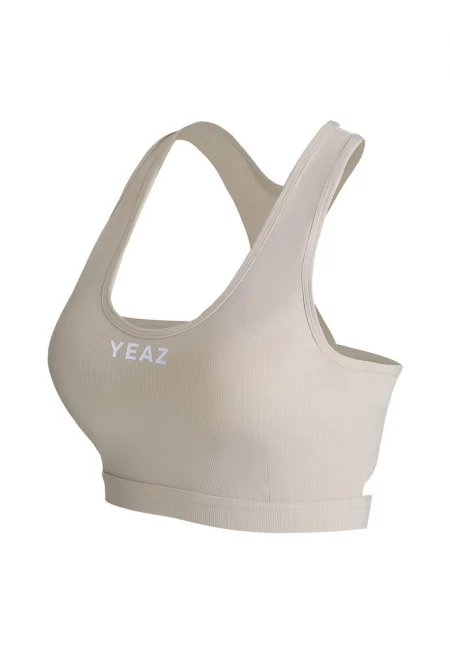 Фитнес бюстие ATTITUDE 29005 с отвор на гърба - Бежов