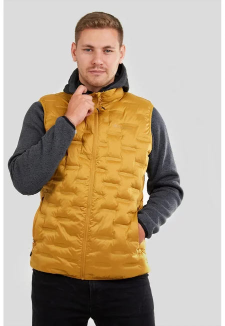 Капитониран елек Smoke - Синапено жълто