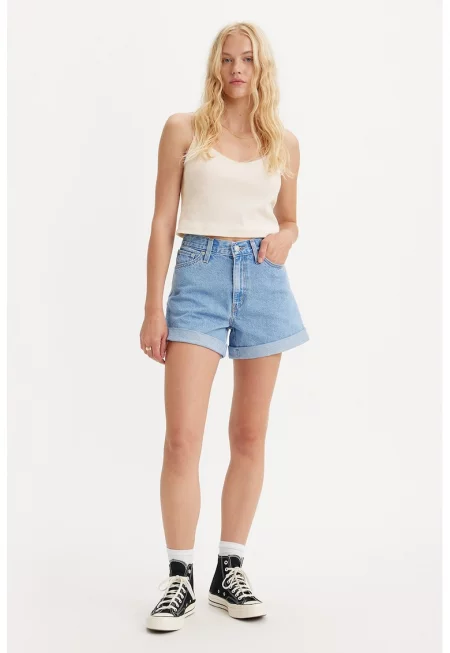 Къси дънки - Светлосин