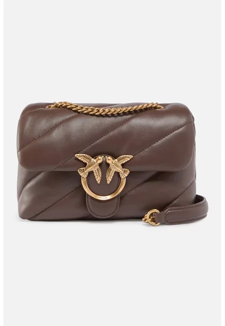 Кожена чанта през рамо Love Mini